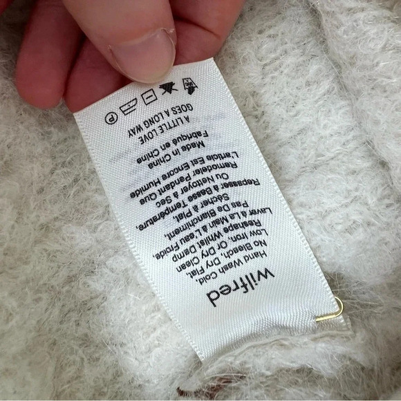 Artizia Wilfred Oversized Alpaca Cardigan Sweater Cream Size XXS - Picture 7 of 8